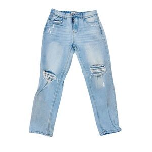 Light Blue Distressed Women Jeans